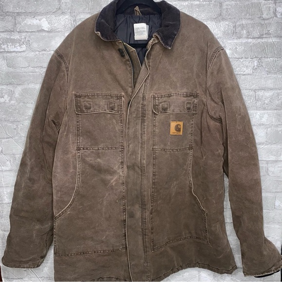 Carhartt Jackets & Coats Carhartt Mens Arctic Quilt Lined Sandstone Traditional Coat C26